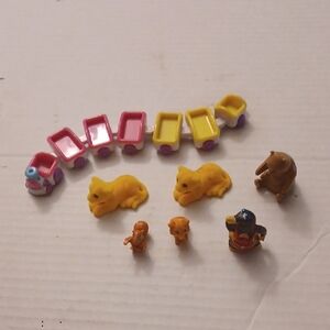 4/$30 Mini Colorful Animal & Train Toy Set